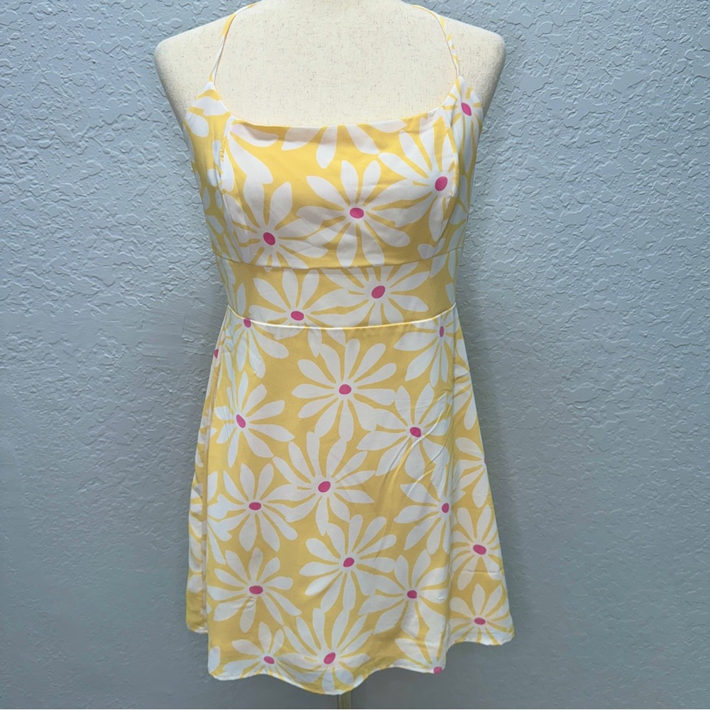 F21 floral print cami mini dress